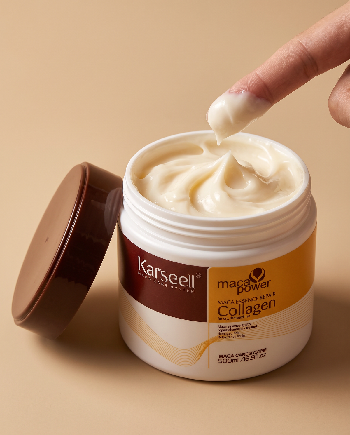 Textura de la mascarilla de colágeno