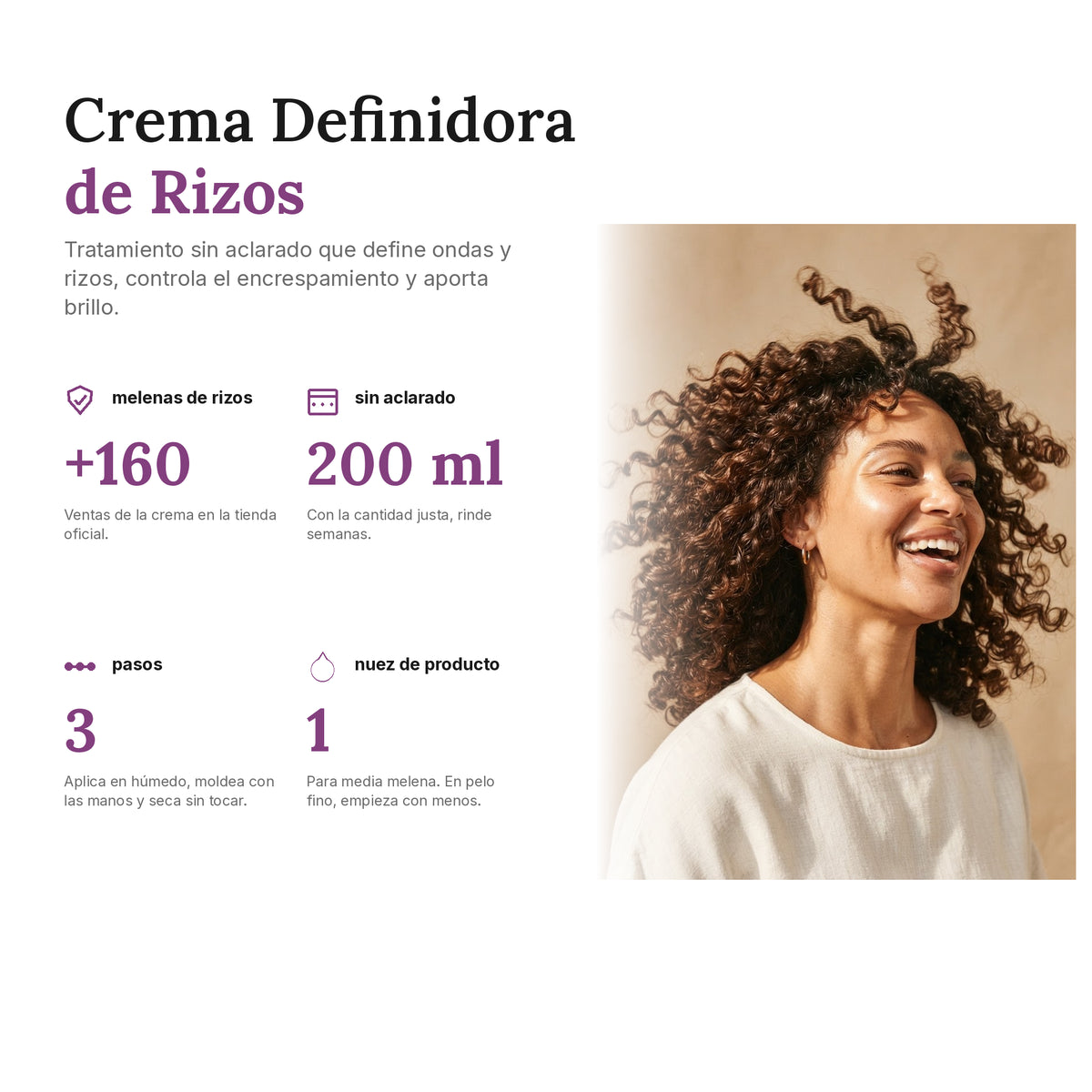 Crema modellante per ricci [200ml] — foto 2