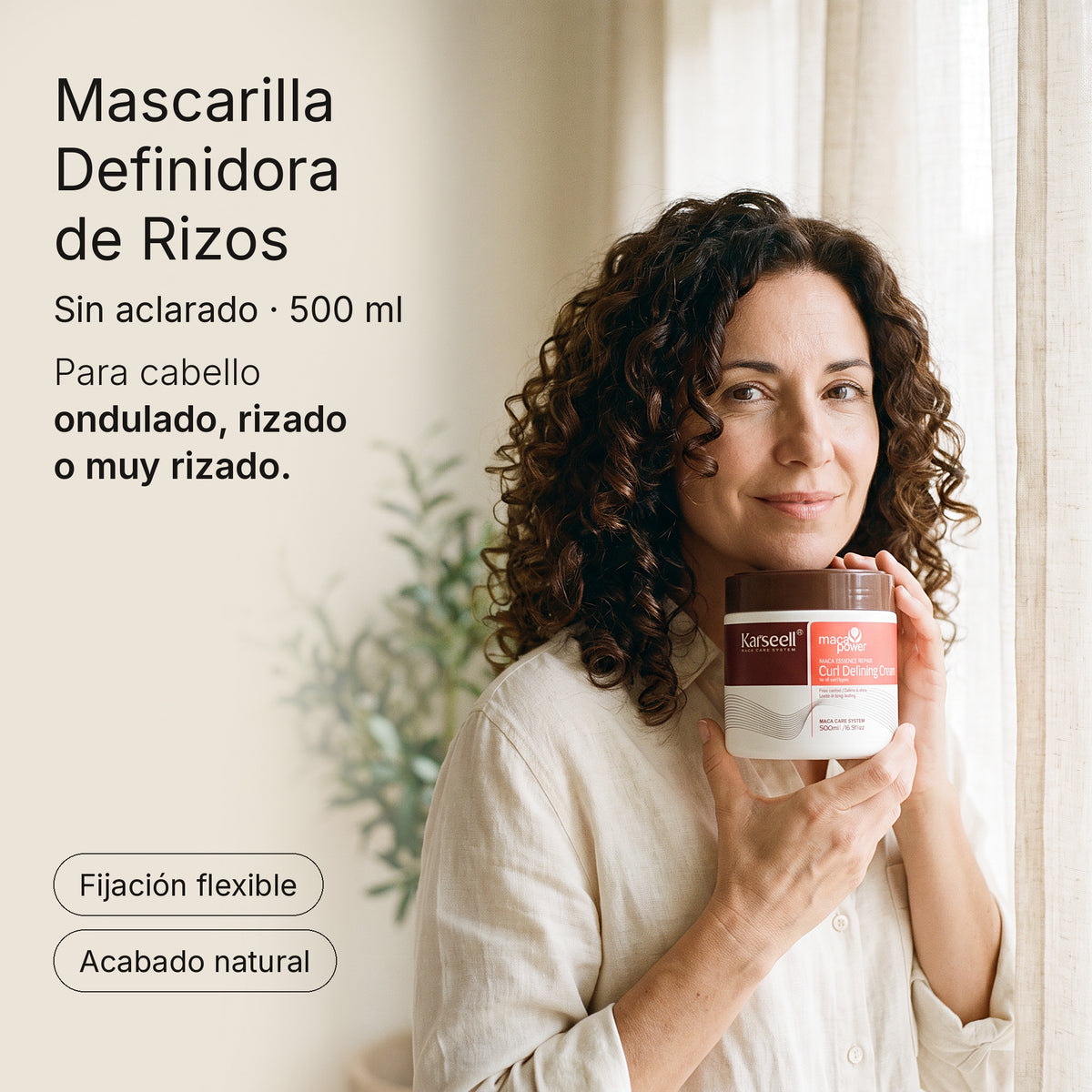 Mascarilla Capilar Definidora de Rizos 500 ml — foto 2