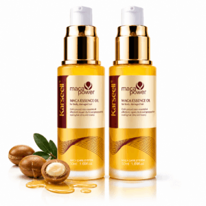 KARSEELL Pack 2 Sérum Capilar Profesional Aceite Argán Karité Hidratación Reparación Nutritivo Brillo Antifrizz Cabello Seco Dañado Teñido Rizado Puntas Abiertas Sin Sulfatos 2x50ml