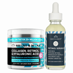 Shent & Ment - Pack de 2 - 1 Crema de Retinol al 3% + 1 Sérum de Retinol al 0,6% - 50 ml. + 60 ml.