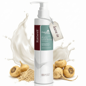 KARSEELL Crema de Proteínas Leave in Sin Aclarado Antifrizz Tratamiento Cabello Seco y Dañado Hidratación Intensa Reparador Capilar Fortalecedor Brillo Suavidad Profesional 200ml