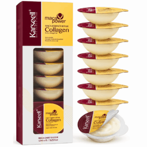 KARSEELL Mascarilla Capilar de Colágeno Monodosis 12ml x8 Reparación Intensiva Hidratación Profunda Cabello Seco y Dañado Anti-Frizz Brillo Suavidad Tratamiento Profesional Formato Viaje